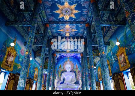 WatRongSueaTen, Chiang Rai, Thailand, 17. Juni 2019. Stockfoto