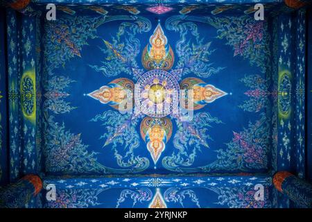 WatRongSueaTen, Chiang Rai, Thailand, 17. Juni 2019. Stockfoto