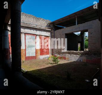 Archäologische Ausgrabungen von Oplonti in der Gemeinde Torre Annunziata der Metropolitanstadt Neapel Stockfoto