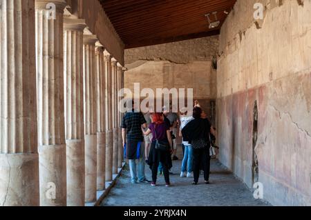 Archäologische Ausgrabungen von Oplonti in der Gemeinde Torre Annunziata der Metropolitanstadt Neapel Stockfoto