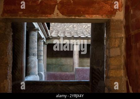 Archäologische Ausgrabungen von Oplonti in der Gemeinde Torre Annunziata der Metropolitanstadt Neapel Stockfoto