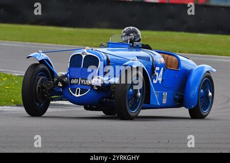 Ross Keeling, Delahaye 135MS, Fox and Nicholl Trophy Race ein 15-minütiges Rennen für Standard- und modifizierte Vorkriegssportwagen, VSCC Silverstone Spring Stockfoto