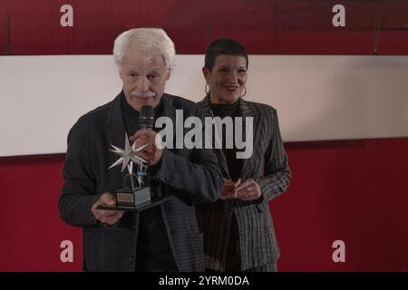 TURIN, ITALIEN - 26. NOVEMBER: Miche Placido nimmt am 42. Torino Film Festival 2024 Teil und erhält den Preis „Stella della Mole“ Stockfoto