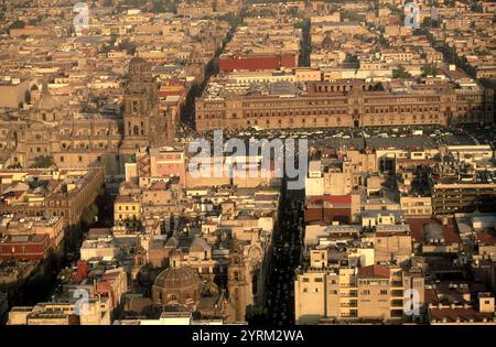 Plaza De La Constitución (Zócalo). Mexiko-Stadt. Mexiko Stockfoto