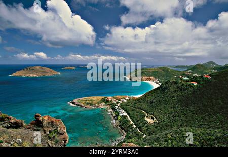 Anse des Flamands. Colombier. St. Barthélemy. Französisch Westindien. Karibik Stockfoto