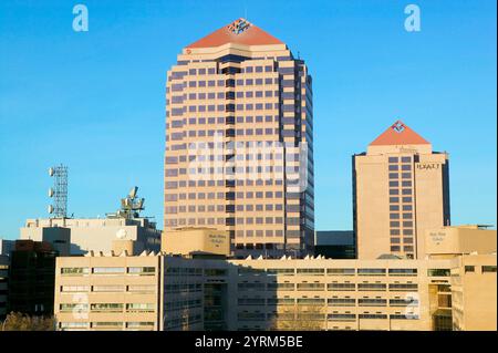 In der Innenstadt vom Convention Center am Morgen. Albuquerque. New Mexico, USA Stockfoto