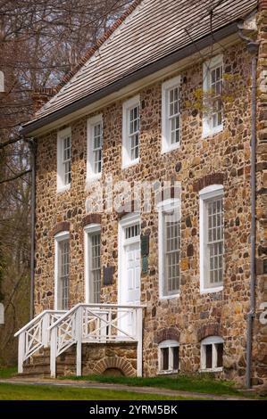 Tottenville Konferenzhaus, Ort der Verhandlungen über die voramerikanische Revolution. Staten Island. New York City. USA. Stockfoto