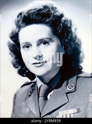 Odette Sansom (1912 ? 1995), bekannt unter dem Namen Odette Churchill und Odette Hallowes, Codename Lise, war ein Agent für das britische Geheimoperationskommando (SOE) während des Zweiten Weltkriegs. Stockfoto