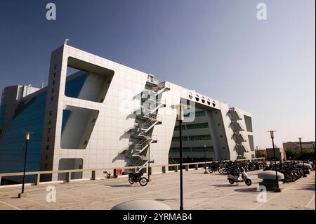 HITEC CITY - das wichtigste Zentrum der indischen Software Call Center Industrie. Cyber Gateway Building. Hyderabad. Andhra Pradesh. Indien. Stockfoto