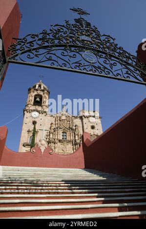 MEXIKO-Guanajuato State-Guanajuato: Templo de San Cayetano de la Valenciana Kirche (1788) Kirche an der berühmten Silbermine Valenciana – Außenansicht Stockfoto