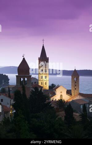 Croacia. Region Kvarner, Insel Rab. Stadt Rab. Kirche St. John. Stockfoto
