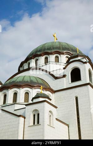 Serbien. Belgrad. Sveti Sava Orthodoxe Kirche (Weltgrößte Orthodoxe Kirche) Sveti Sava Kirche, Außenansicht Am Morgen Stockfoto