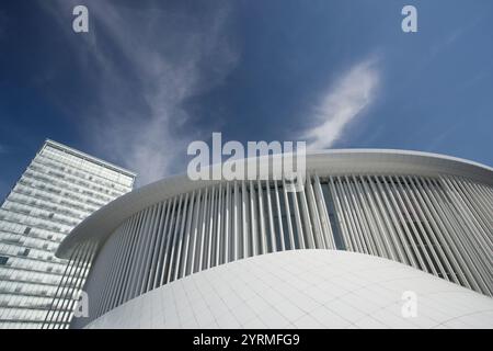 Luxemburg, Luxemburg-Stadt, Kirchberg-Plateau, Philharmonie Luxembourg Grande. Herzogtum Josephine. Charlotte, Konzerthalle Stockfoto