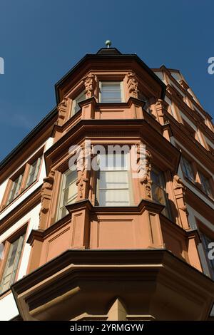 Gebäude an der Schönbornstraße, Würzburg, Bayern, Deutschland Stockfoto