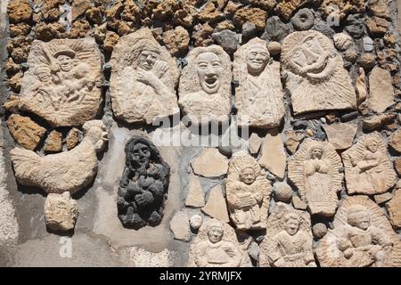 Italien, Sardinien, La Marmilla Region, Las Plassas, Haus vorne detail Stockfoto