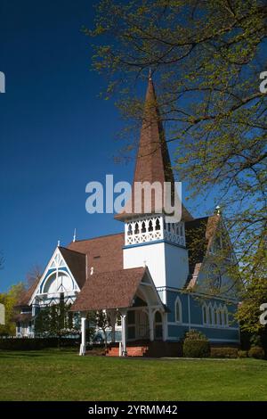 USA, New York, Long Island, Oyster Bay, Presbyterian Church, Kirche des ehemaligen US-Präsidenten Theodore Roosevelt, 1873 Stockfoto