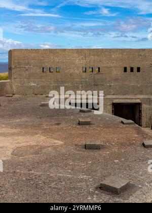 Brean Down Fort eine viktorianische Marinestützung am Bristol Channel in North Somerset im Südwesten Englands Großbritannien, erbaut in den 1860er Jahren als Palmerston Fort. Stockfoto