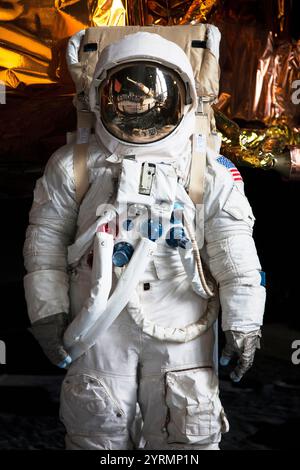 USA, Alabama, Huntsville, US-Space und Rocket Center, Astronaut moonwalk Anzug Stockfoto