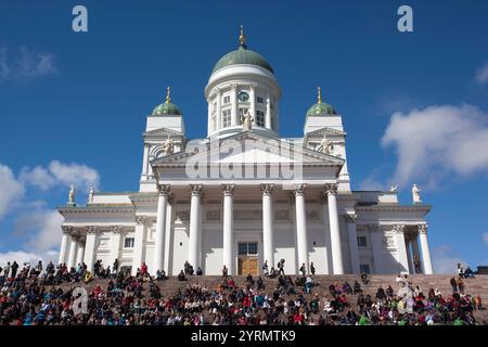 Finnland, Helsinki, Helsinki Tag Samba Karneval in Senatsplatz Senaatintori, NR Stockfoto