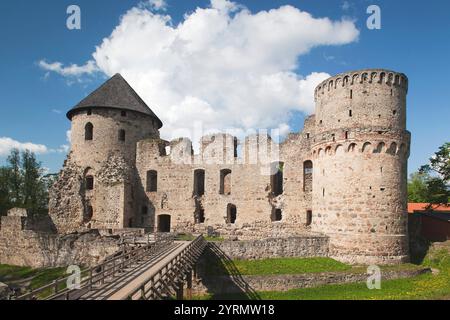 Lettland Lettland, Vidzeme, nordöstliche Region, Gauja Nationalpark, Cesis, Cesis Burg Stockfoto