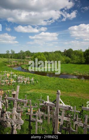 Litauen, Mittellitauen, Siauliai, Berg der Kreuze, religiöse Pilgerstätte Stockfoto