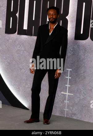 London, Großbritannien. Dezember 2024. Omari Douglas besucht die Black Doves Season One World Premiere im BFI Southbank in Waterloo, London. (Foto: Cat Morley/SOPA Images/SIPA USA) Credit: SIPA USA/Alamy Live News Stockfoto