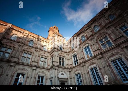 Frankreich, Region Midi-Pyrenäen, Departement Haute-Garonne, Toulouse, Hotel d´Assezat, das beste private Herrenhaus der Stadt, Sitz der Stiftung Bemberg Stockfoto