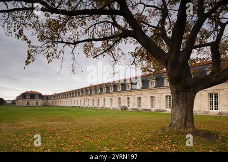 Frankreich, Region Poitou-Charentes, Departement Charente-Maritime, Rochefort, Corderie Royale, königliche Seilfabrik der französischen Marine, 1666, exter Stockfoto