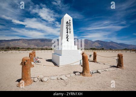 USA, California, Sierra Nevada Ostregion, Unabhängigkeit, Manzanar National Historic Site, Website von Weltkrieg zwei-Ära Internierungslager für Japaner-Ame Stockfoto
