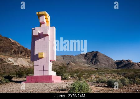 USA, Nevada, Great Basin, Beatty, Rhyolite Geisterstadt, Goldwell Open Air Museum, Lady Desert von Dr. Hugo Heyrmann Stockfoto