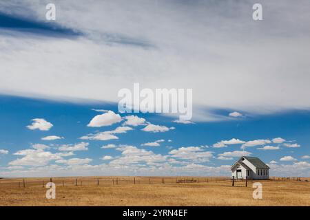 USA, South Dakota, Stamford, 1880 Stadt, Dorf, Kirche-Pionier Stockfoto