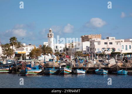 Tunesien, Tunesische Central Coast, Mahdia, Stadt, Hafen Stockfoto