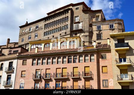 Tarazona, Bischofspalast (Renaissance, 16. Jahrhundert). Saragossa, Aragón, Spanien. Stockfoto