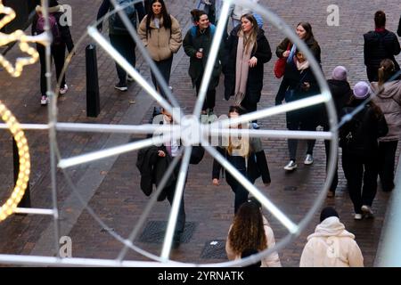 Villiers Street, London, Großbritannien. Dezember 2024. Weihnachtsdekoration in London. Quelle: Matthew Chattle/Alamy Live News Stockfoto