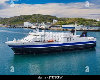 Bodo, Norwegen - 18. Juni 2024: Bodo in Norwegen: Das Bodo Ro-Ro-Passagierschiff. Stockfoto