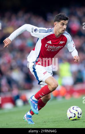 Emirates Stadium, London, Großbritannien. September 2024. Premier League Football, Arsenal versus Leicester City; Kai Havertz von Arsenal nur redaktionelle Verwendung: DataCo-Beschränkungen gelten siehe www.football-dataco.com Credit: Action Plus Sports/Alamy Live News Stockfoto