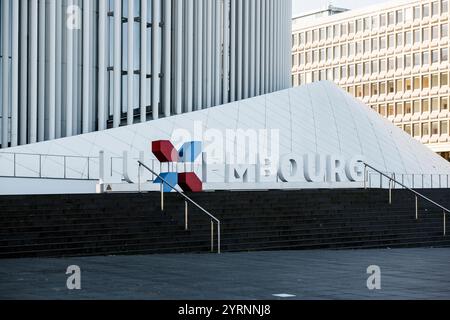 Philharmonie, von Christian de Portzamparc, Place de l&#39;Europe, Plateau de Kirchberg, Luxemburg-Stadt, Luxemburg Stockfoto