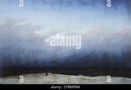 Mönch am Meer. Caspar David Friedrich. 1808-1810. Stockfoto