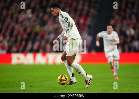 Bilbao, Spanien. Dezember 2024. Während des La Liga EA Sports Match zwischen Athletic Club und spielte am 4. Dezember 2024 im San Mames Stadium in Bilbao, Spanien. (Foto: Bagu Blanco/PRESSINPHOTO) Credit: PRESSINPHOTO SPORTS AGENCY/Alamy Live News Stockfoto