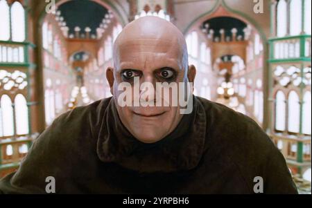 DIE FAMILIE ADDAMS 1991 Paramount Pictures Film mit Christopher Lloyd als Onkel fester Addams Stockfoto