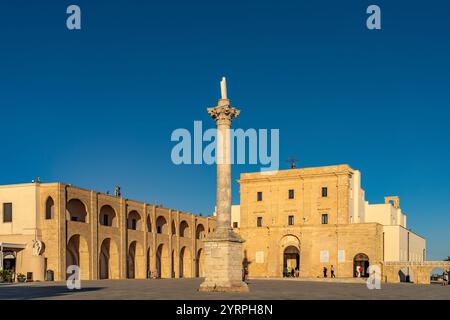 Die Basilika Santa Maria de Finibus Terrae in Santa Maria di Leuca, Apulien, Italien, Europa Stockfoto