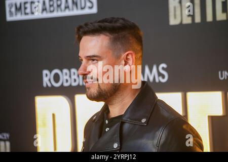 Madrid, Spanien, 4. Dezember 2024: Sänger, Raúl während der Premiere „Better man“ am 4. Dezember 2024 im Capitol Cinema in Madrid, Spanien. Quelle: Alberto Brevers / Alamy Live News. Stockfoto