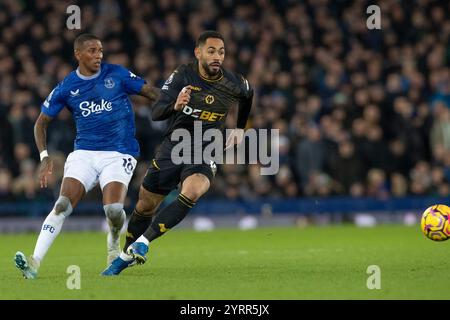 Während des Premier League-Spiels zwischen Everton und Wolverhampton Wanderers im Goodison Park, Liverpool am Mittwoch, 4. Dezember 2024. (Foto: Mike Morese | MI News) Credit: MI News & Sport /Alamy Live News Stockfoto