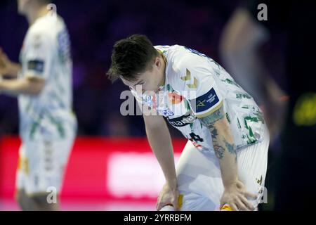 Nantes, Frankreich. Dezember 2024. Michael DAMGAARD NIELSEN aus Magdeburg während des Handballspiels der EHF Champions League, Group Phase zwischen HBC Nantes und SC Magdeburg am 4. Dezember 2024 im Neodif XXL in Nantes, Frankreich - Foto Julien Kammerer/DPPI Credit: DPPI Media/Alamy Live News Stockfoto