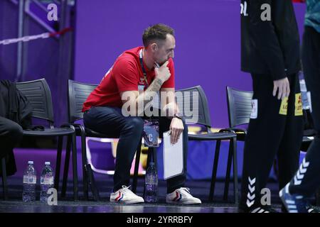 Nantes, Frankreich. Dezember 2024. Dino SPIRANEC aus Magdeburg während des Handballspiels der EHF Champions League, Group Phase zwischen HBC Nantes und SC Magdeburg am 4. Dezember 2024 im Neodif XXL in Nantes, Frankreich - Foto Julien Kammerer/DPPI Credit: DPPI Media/Alamy Live News Stockfoto