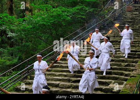 Nachi Ogi Festival, Stadt Nachikatsuura, Präfektur Wakayama Stockfoto