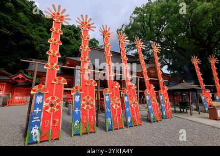 Nachi Ogi Festival: Ogi Mikoshi, Stadt Nachikatsuura, Präfektur Wakayama Stockfoto