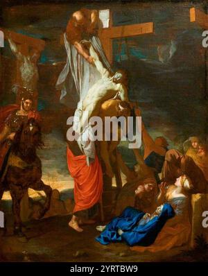 Charles Le Brun (1619-1690) - der Abstieg vom Kreuz Stockfoto