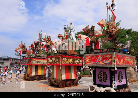 Tsuruga Festival: Wagen, Tsuruga Stadt, Präfektur Fukui Stockfoto