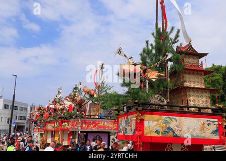 Tsuruga Festival: Wagen, Tsuruga Stadt, Präfektur Fukui Stockfoto